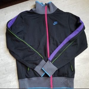Multicolor Nike zip up jacket.